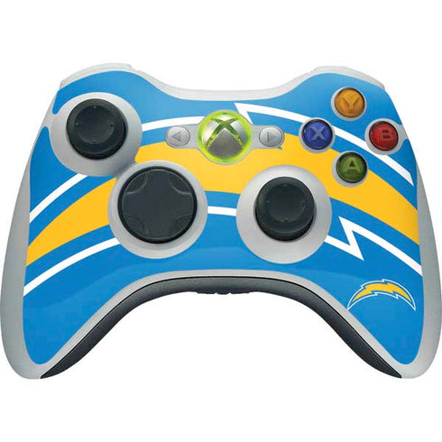 NFL Los Angeles Chargers Large Logo Xbox 360 Wireless Controller Skin