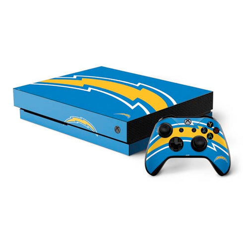 NFL Los Angeles Chargers Large Logo Xbox One X Bundle Skin