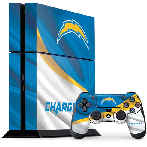 NFL Los Angeles Chargers PS4 Console and Controller Bundle Skin