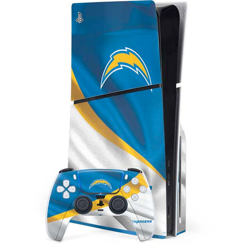NFL Los Angeles Chargers PS5 Slim Disk Bundle Skin