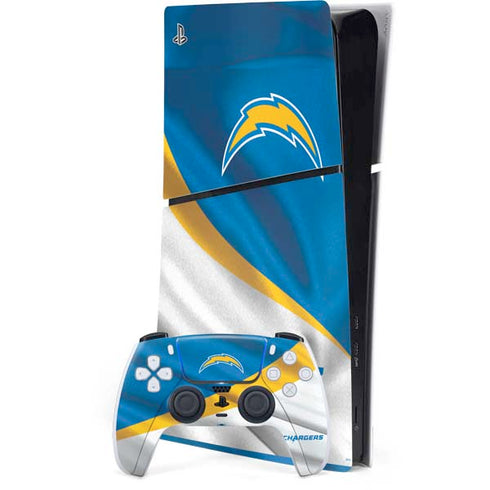 NFL Los Angeles Chargers PS5 Slim Digital Edition Bundle Skin