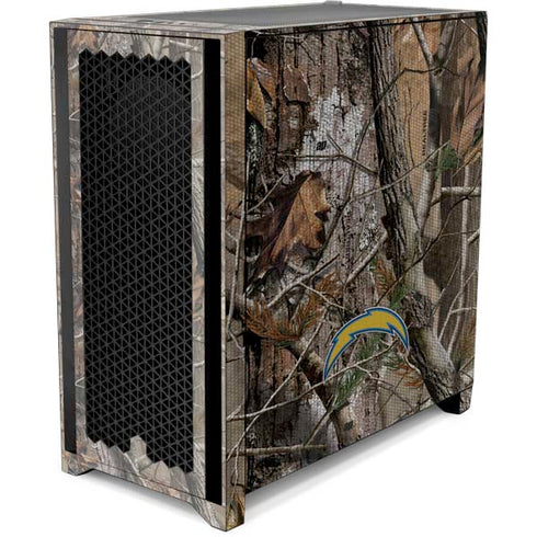 NFL Los Angeles Chargers Realtree AP Camo Corsair 4000D Tempered Glass Mid-Tower ATX Case Skin