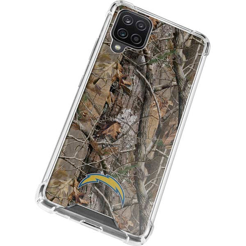 NFL Los Angeles Chargers Realtree AP Camo Galaxy A12 Clear Case