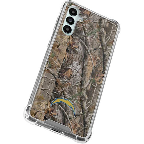 NFL Los Angeles Chargers Realtree AP Camo Galaxy A15 5G Clear Case