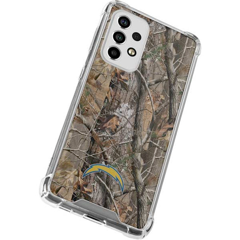 NFL Los Angeles Chargers Realtree AP Camo Galaxy A53 5G Clear Case