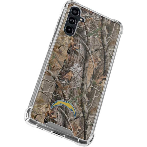 NFL Los Angeles Chargers Realtree AP Camo Galaxy A54 5G Clear Case