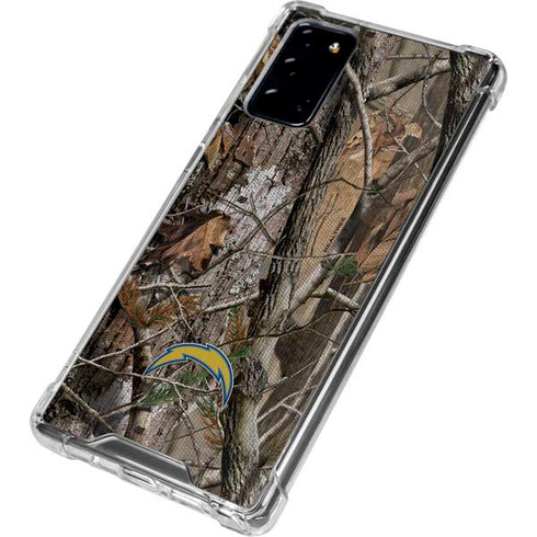 NFL Los Angeles Chargers Realtree AP Camo Galaxy Note20 5G Clear Case