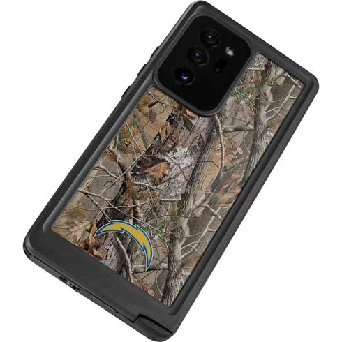 NFL Los Angeles Chargers Realtree AP Camo Galaxy Note20 Ultra 5G Waterproof Case