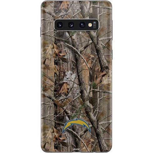 NFL Los Angeles Chargers Realtree AP Camo Galaxy S10 Skin