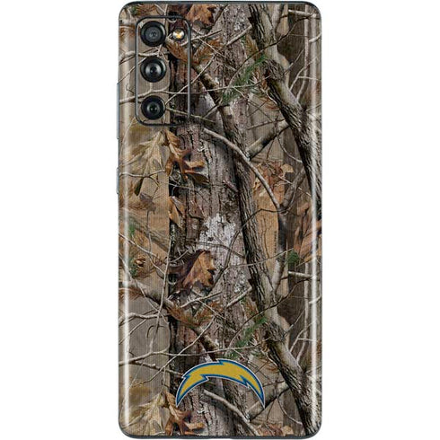 NFL Los Angeles Chargers Realtree AP Camo Galaxy S20 Fan Edition Skin