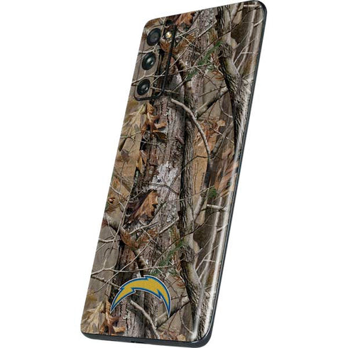 NFL Los Angeles Chargers Realtree AP Camo Galaxy S20 Fan Edition Skin