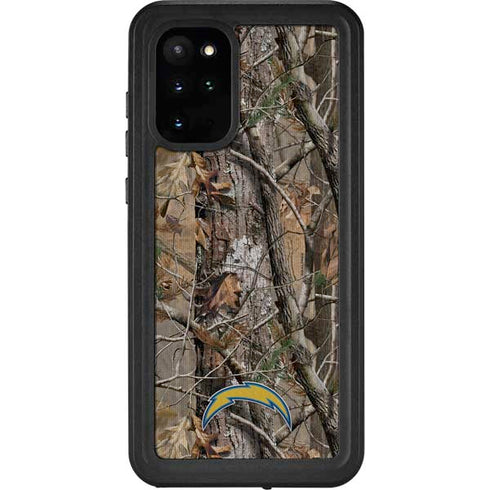 NFL Los Angeles Chargers Realtree AP Camo Galaxy S20 Plus Waterproof Case