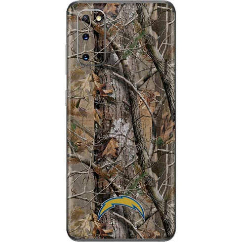 NFL Los Angeles Chargers Realtree AP Camo Galaxy S20 Skin