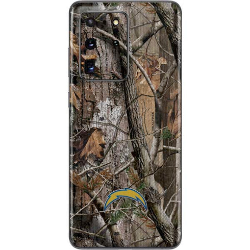 NFL Los Angeles Chargers Realtree AP Camo Galaxy S20 Ultra 5G Skin