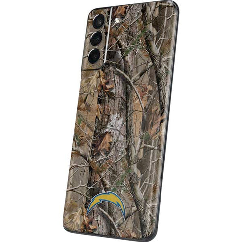 NFL Los Angeles Chargers Realtree AP Camo Galaxy S21 Plus 5G Skin