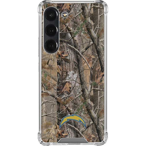 NFL Los Angeles Chargers Realtree AP Camo Galaxy S23 Clear Case