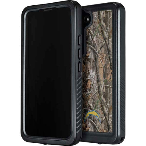 NFL Los Angeles Chargers Realtree AP Camo Galaxy S23 Plus Waterproof Case