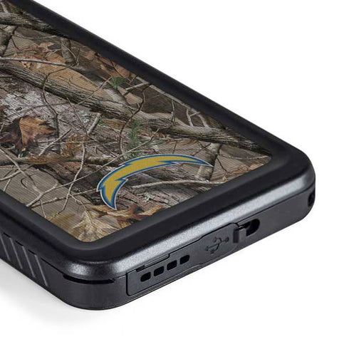 NFL Los Angeles Chargers Realtree AP Camo Galaxy S23 Plus Waterproof Case