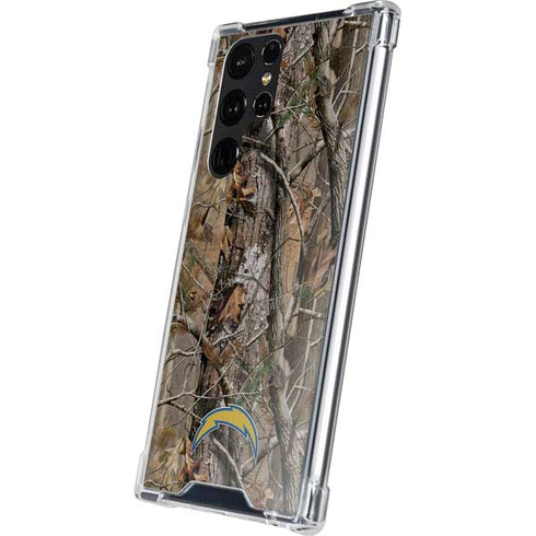 NFL Los Angeles Chargers Realtree AP Camo Galaxy S24 Ultra Clear Case
