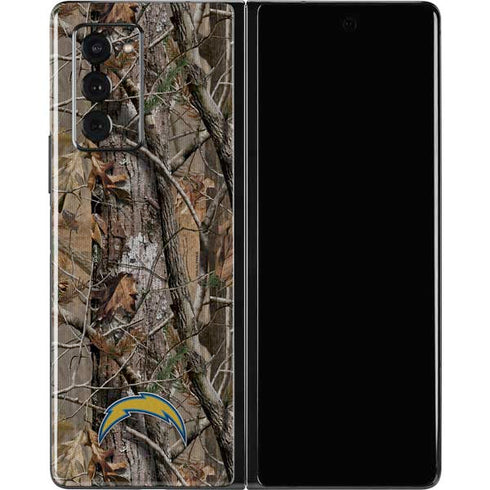 NFL Los Angeles Chargers Realtree AP Camo Galaxy Z Fold2 5G Skin