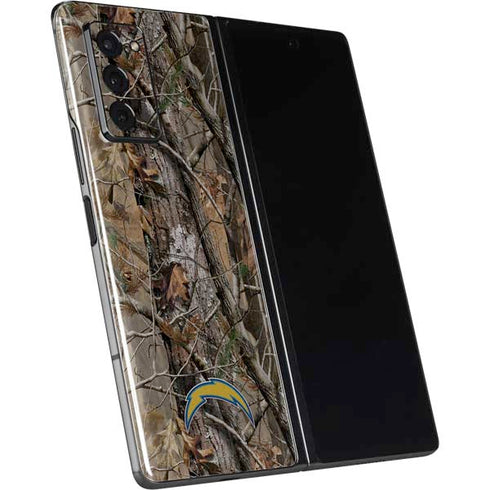 NFL Los Angeles Chargers Realtree AP Camo Galaxy Z Fold2 5G Skin