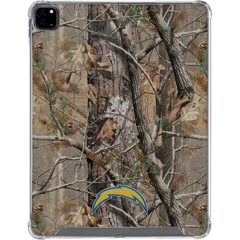 NFL Los Angeles Chargers Realtree AP Camo iPad Pro 12.9in (2020) Clear Case