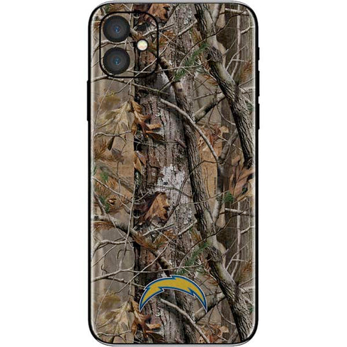 NFL Los Angeles Chargers Realtree AP Camo iPhone 11 Skin