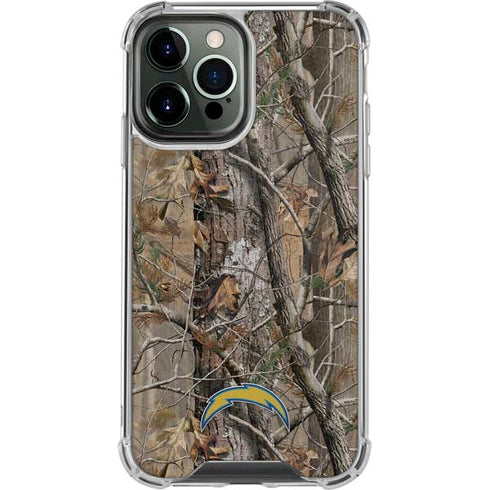 NFL Los Angeles Chargers Realtree AP Camo iPhone 15 Pro Max Clear Case