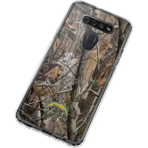 NFL Los Angeles Chargers Realtree AP Camo LG K51/Q51 Clear Case