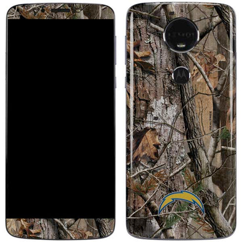 NFL Los Angeles Chargers Realtree AP Camo Moto E5 Plus Skin