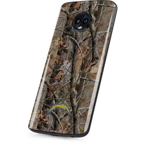 NFL Los Angeles Chargers Realtree AP Camo Moto G6 Skin