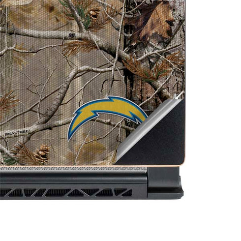 NFL Los Angeles Chargers Realtree AP Camo MSI GS65 Stealth Laptop Skin