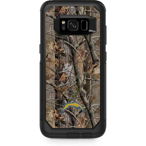NFL Los Angeles Chargers Realtree AP Camo Otterbox Commuter Galaxy Skin