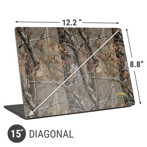 NFL Los Angeles Chargers Realtree AP Camo Universal Laptop 15in (12.2 x 8.8in) Skin