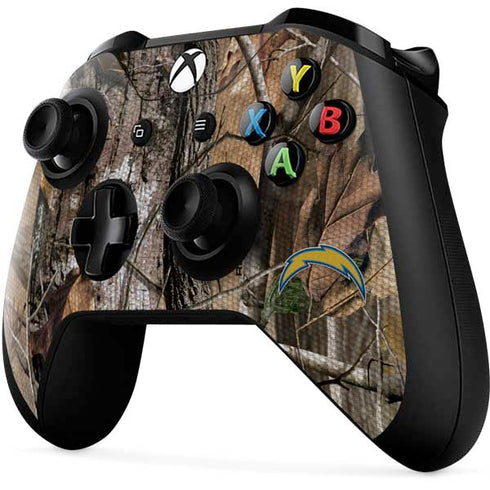 NFL Los Angeles Chargers Realtree AP Camo Xbox One X Controller Skin