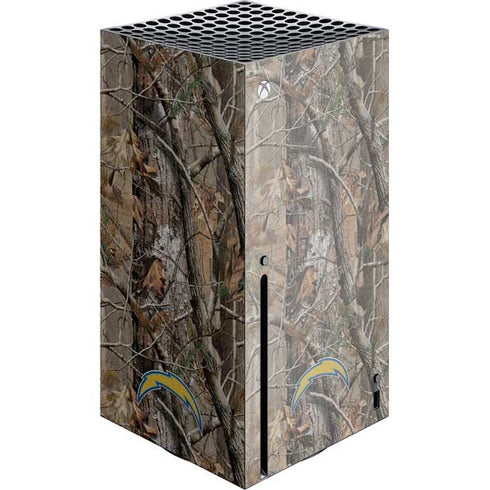 NFL Los Angeles Chargers Realtree AP Camo Xbox Series X Console Skin