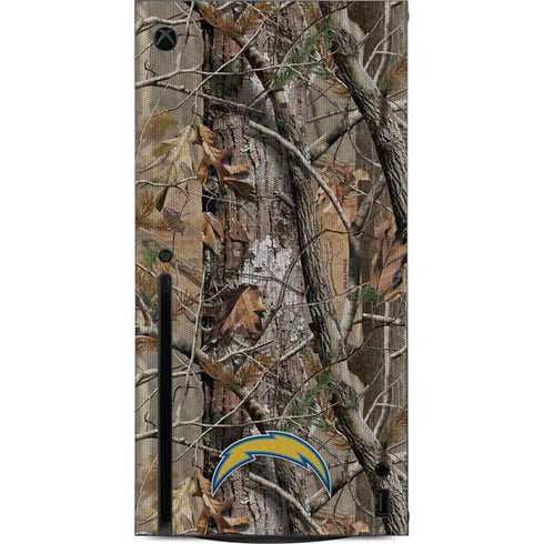 NFL Los Angeles Chargers Realtree AP Camo Xbox Series X Console Skin
