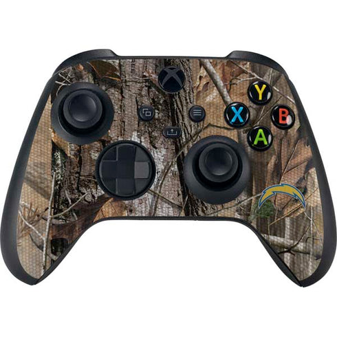 NFL Los Angeles Chargers Realtree AP Camo Xbox Series X Controller Skin