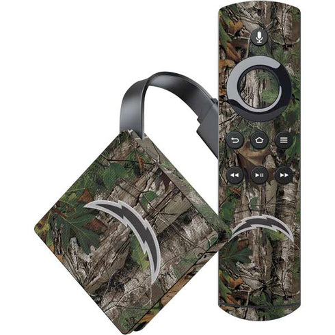 NFL Los Angeles Chargers Realtree Xtra Green Camo Amazon Fire TV Skin