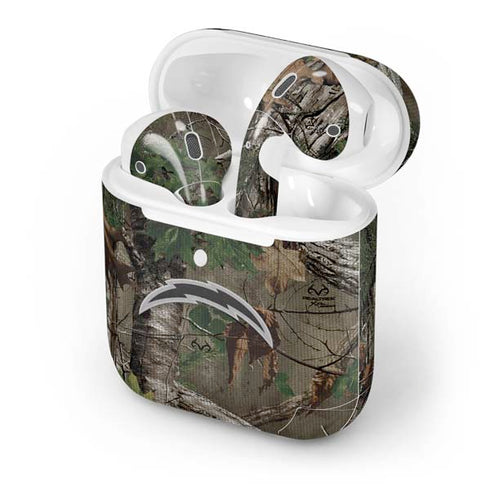 NFL Los Angeles Chargers Realtree Xtra Green Camo Apple AirPods 2 Skin
