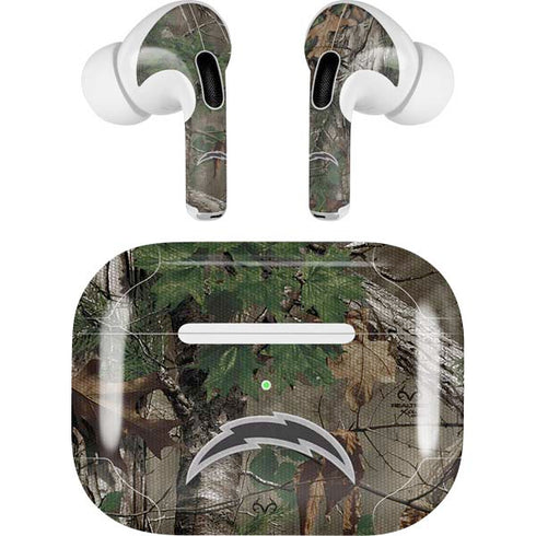 NFL Los Angeles Chargers Realtree Xtra Green Camo Apple AirPods Pro Skin