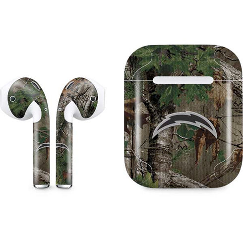 NFL Los Angeles Chargers Realtree Xtra Green Camo Apple AirPods Skin