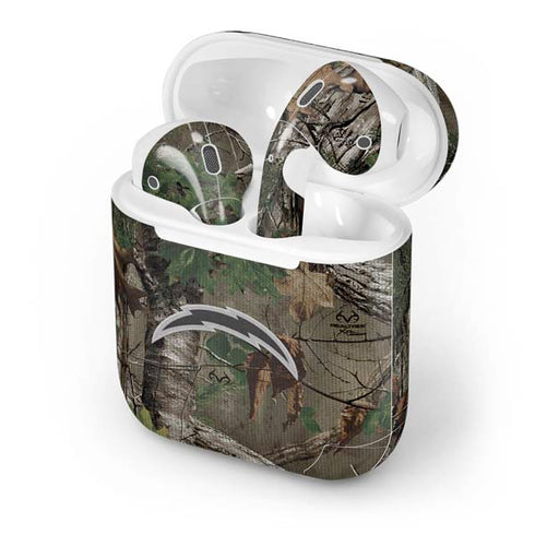 NFL Los Angeles Chargers Realtree Xtra Green Camo Apple AirPods Skin