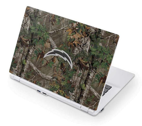 NFL Los Angeles Chargers Realtree Xtra Green Camo Acer Chromebook Skin