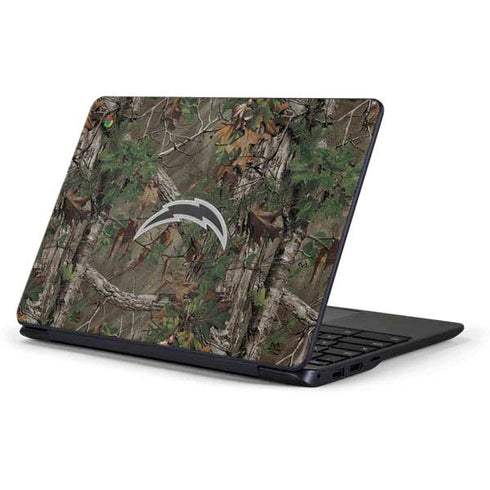 NFL Los Angeles Chargers Realtree Xtra Green Camo Samsung Chromebook Skin