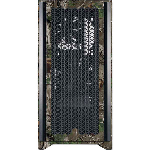 NFL Los Angeles Chargers Realtree Xtra Green Camo Corsair 4000D Tempered Glass Mid-Tower ATX Case Skin