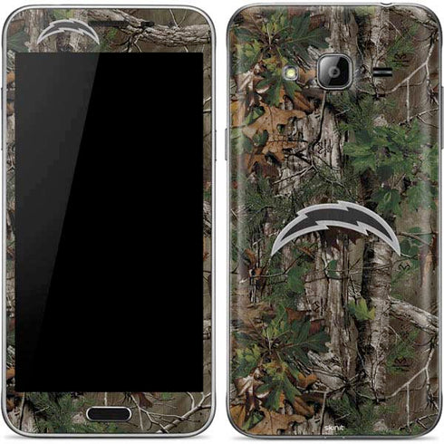 NFL Los Angeles Chargers Realtree Xtra Green Camo Galaxy J3 Skin