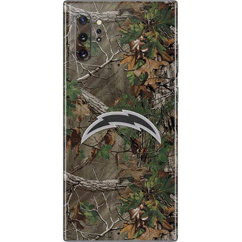 NFL Los Angeles Chargers Realtree Xtra Green Camo Galaxy Note 10 Plus Skin
