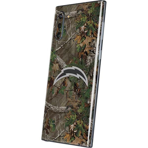 NFL Los Angeles Chargers Realtree Xtra Green Camo Galaxy Note 10 Skin