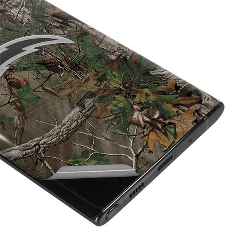 NFL Los Angeles Chargers Realtree Xtra Green Camo Galaxy Note 10 Skin